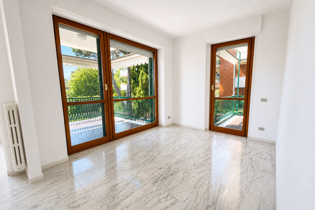 Sanremo, zona Foce, residenziale e nel verde, quadrilocale di 127 mq con vista mare, terrazze e box