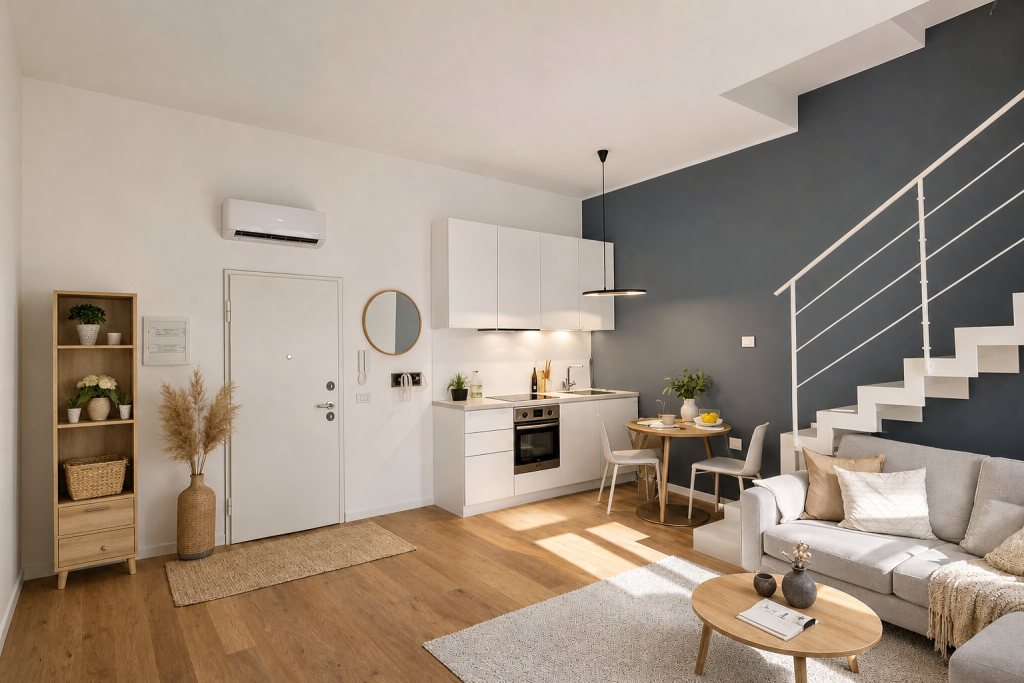 Sanremo, äußerst zentral, renovierte Duplex-Dreizimmerwohnung auf zwei Ebenen.