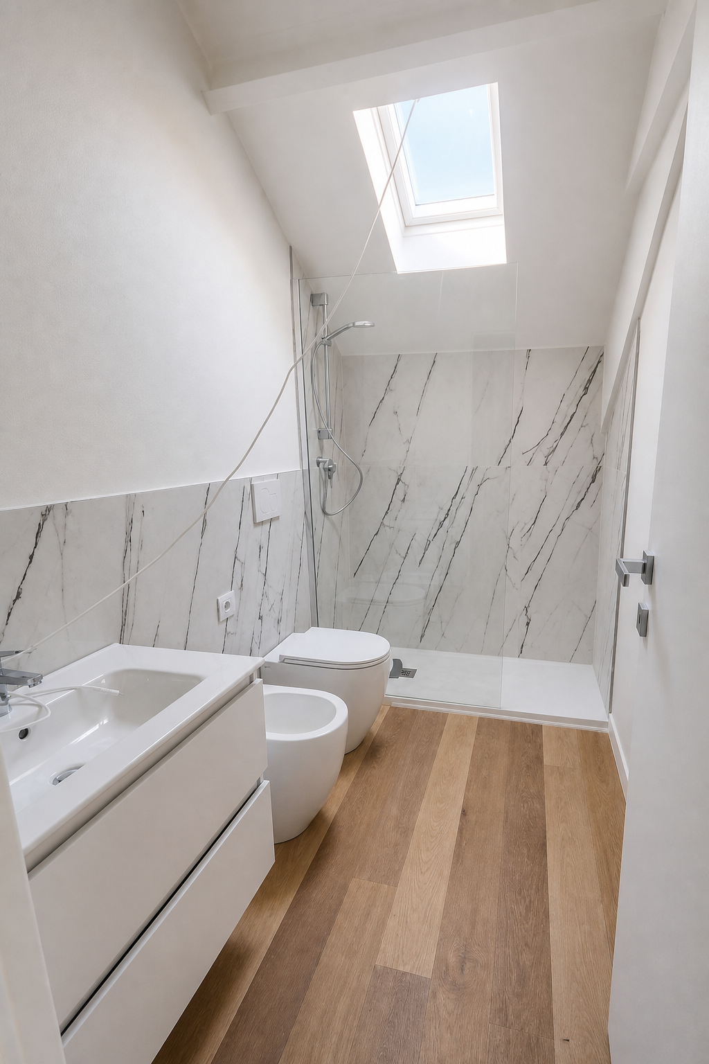 Sanremo, hypercentre, trois-pièces mansardé rénové