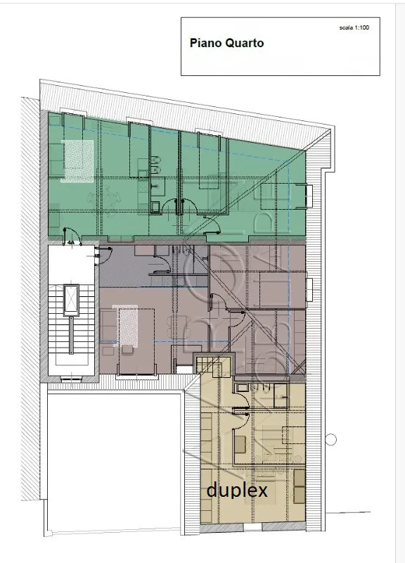 Planimetria di Sanremo, centralissimo, trilocale mansardato, ristrutturato - T635. Nel centro di Sanremo, trilocale mansardato, ristrutturato all’interno di un…
