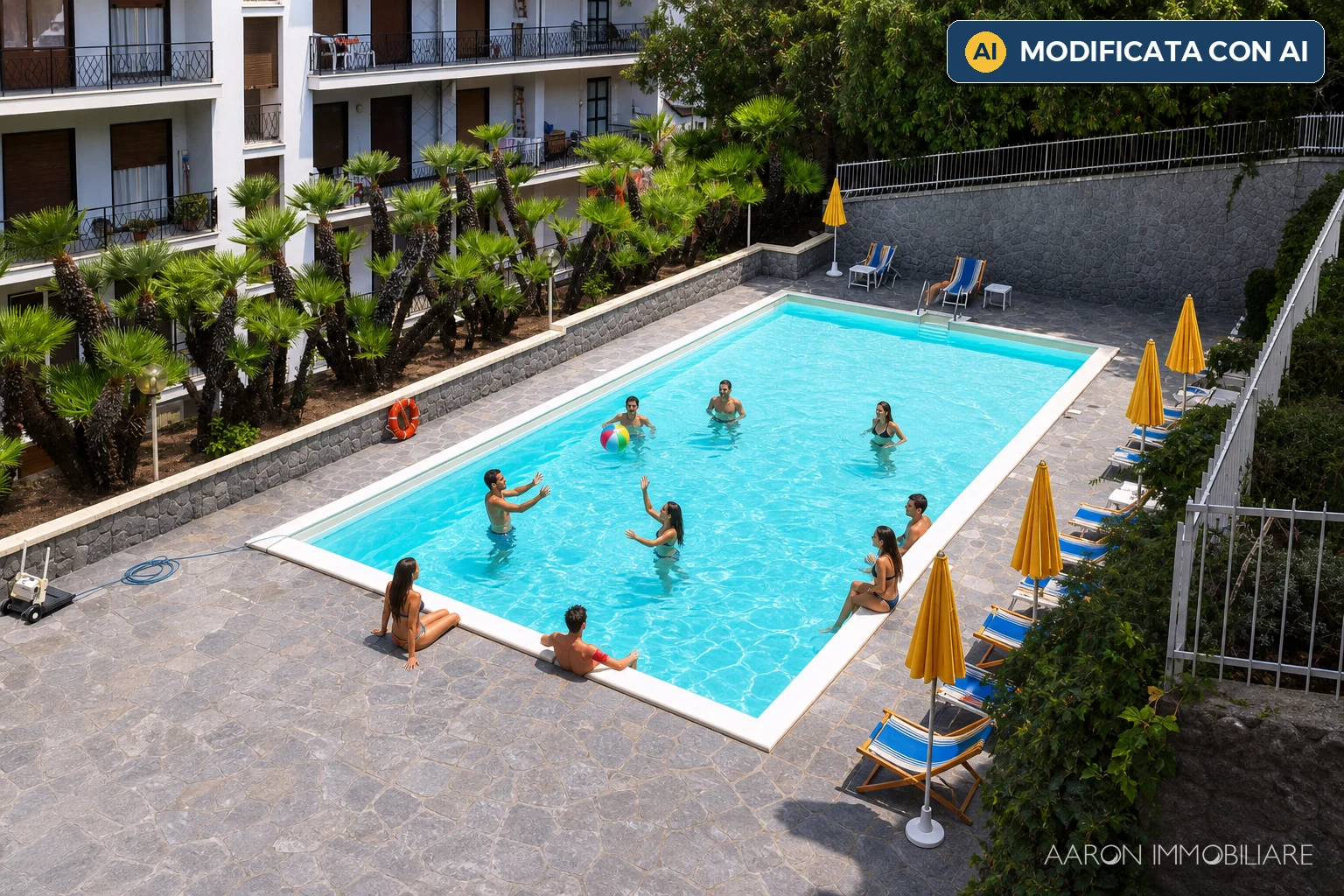 Sanremo, collinare, monolocale con piscina, terrazzo e box.