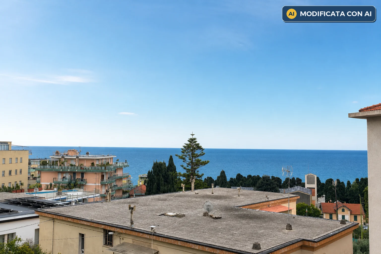 Sanremo, attico in casa indipendente in zona Foce / Solaro, con vista mare e terrazza perimetrale